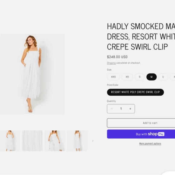 Lilly Pulitzer Elegant White Maxi Dress M - Picture 3 of 9